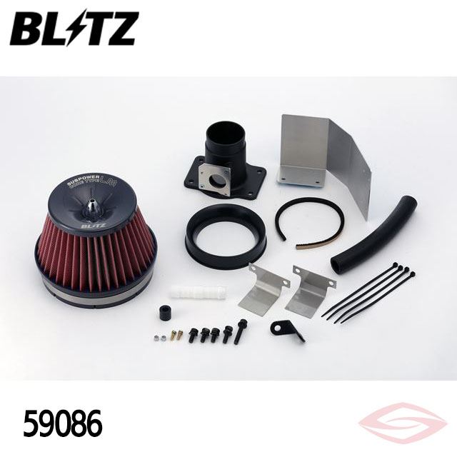 BLITZ サスパワーLMレッド エアクリーナー インサイト ZE2 ホンダ(59086) /ブリッツ コアタイプ SUS POWER LM-RED|エスクリエイト