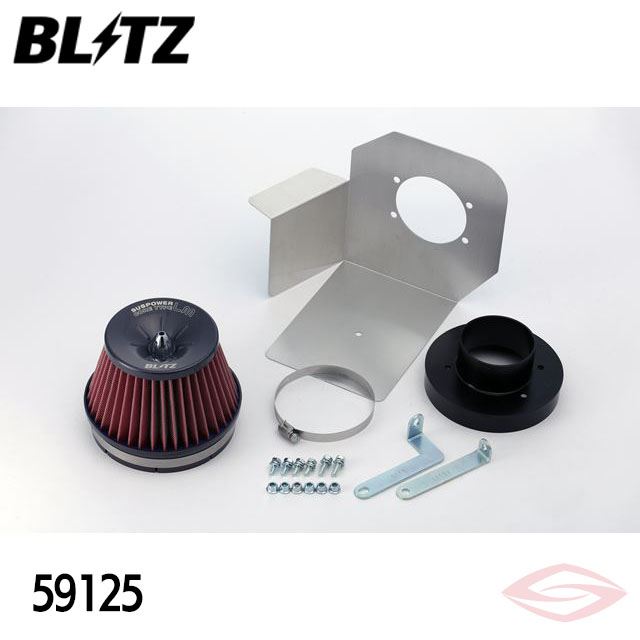 BLITZ サスパワーLMレッド エアクリーナー シビックTYPE-R FD2 ホンダ(59125) /ブリッツ コアタイプ SUS POWER LM-RED