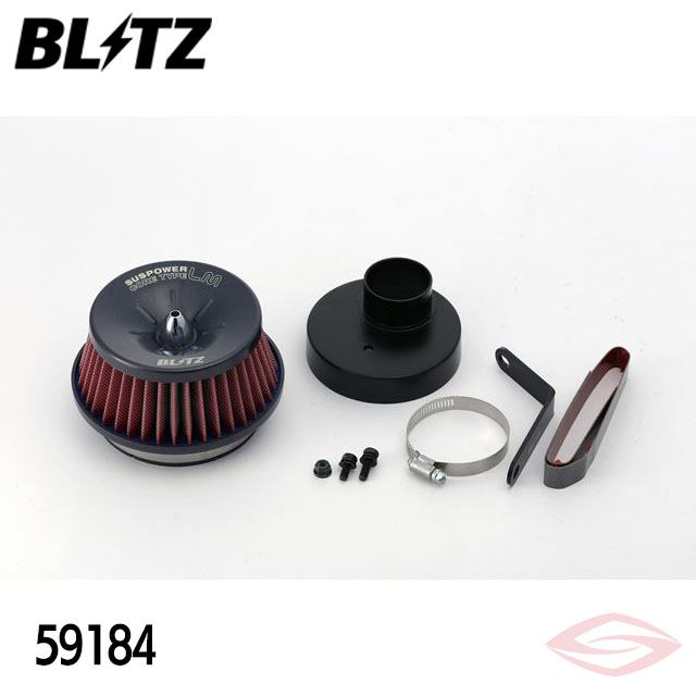 BLITZ サスパワーLMレッド エアクリーナー タントカスタム LA600S LA610S ダイハツ(59184) /ブリッツ コアタイプ SUS POWER LM-RED