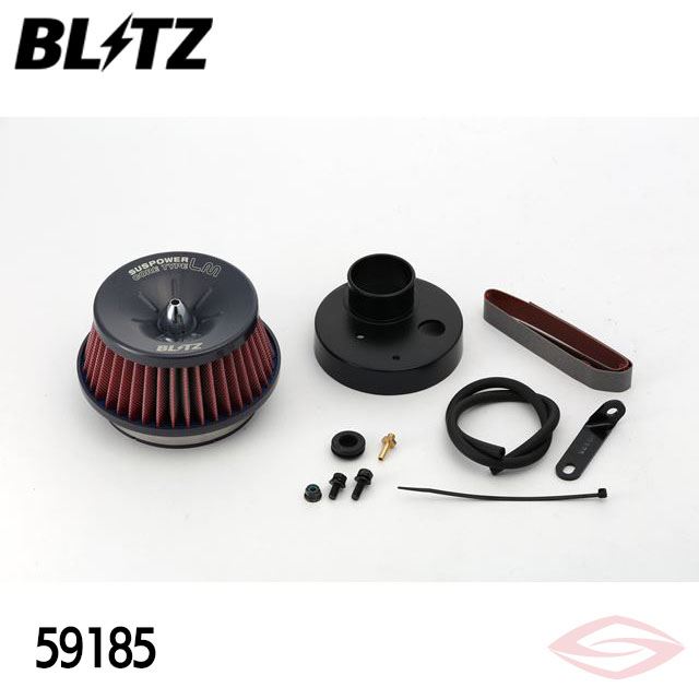 BLITZ サスパワーLMレッド エアクリーナー ミラ L700S L710S ダイハツ(59185) /ブリッツ コアタイプ SUS POWER LM-RED