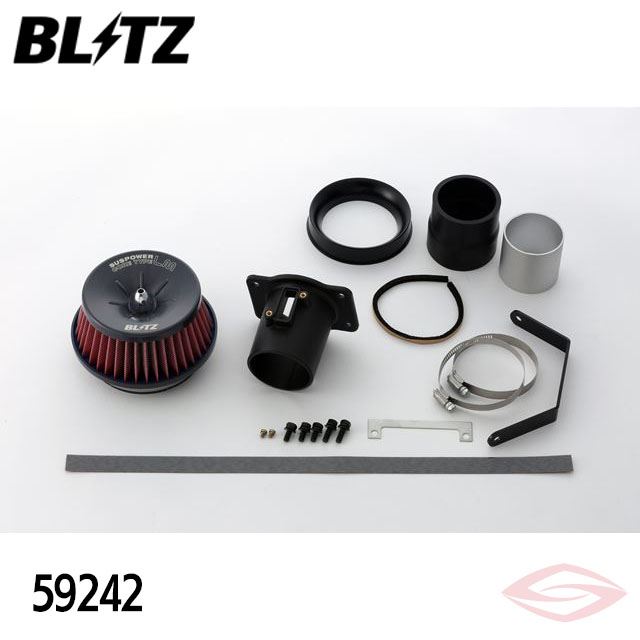 BLITZ サスパワーLMレッド エアクリーナー カローラツーリング NRE210W トヨタ(59242) /ブリッツ コアタイプ SUS POWER LM-RED