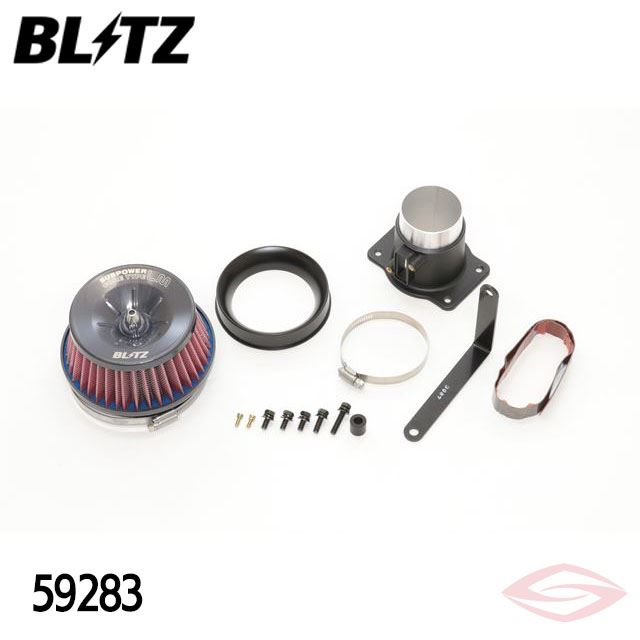BLITZ サスパワーLMレッド エアクリーナー プリウス MXWH60 MXWH65 トヨタ(59283) /ブリッツ コアタイプ SUS POWER LM-RED