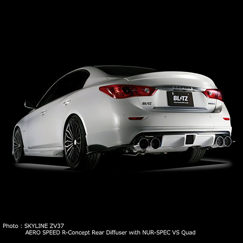 BLITZ AERO SPEED R-Concept リアディフューザー #V37 スカイライン / 60180 ブリッツ エアロスピード Rコンセプト｜エスクリエイト