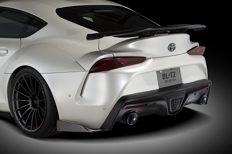 BLITZ AERO SPEED R-Concept リアバンパーフィン カーボン DB#2 スープラ / 60405 ブリッツ エアロスピード Rコンセプト