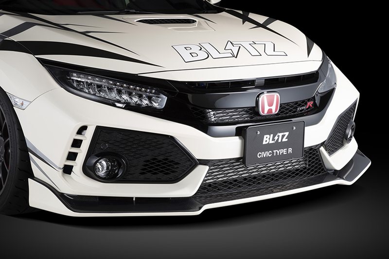 BLITZ AERO SPEED R-Concept フロントリップスポイラー カーボン FK8 シビック タイプR / 60360 ブリッツ エアロスピード Rコンセプト|エスクリエイト