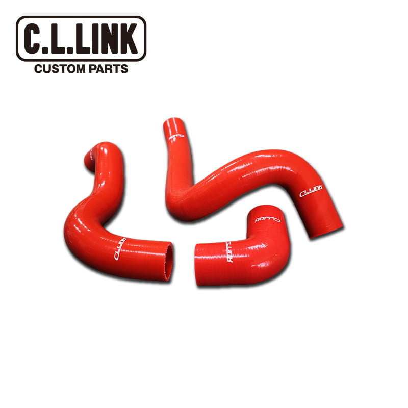 シーエルリンク シリコンインテークホース レッド 3本セット JB64用 / C.L.LINK CLリンク ジムニー (商品コード: 110831066s)