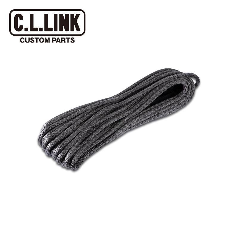 シーエルリンク 電動ウインチ6000lbs用 ファイバーロープ 単体1本 6mm x 15m グレー / C.L.LINK CLリンク (商品コード: fiberropegray) 5,198円