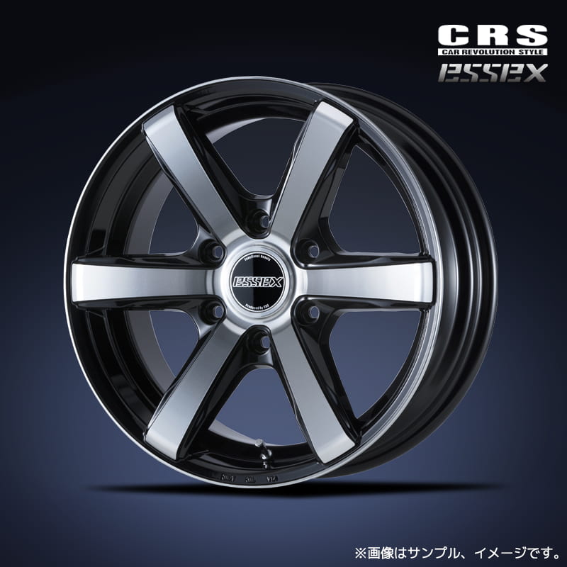 CRS エセックス EC-18 アルミホイール1本 18x7.5J 6H 139.7 +38 ブラックポリッシュ(BP) / 18インチ ESSEX