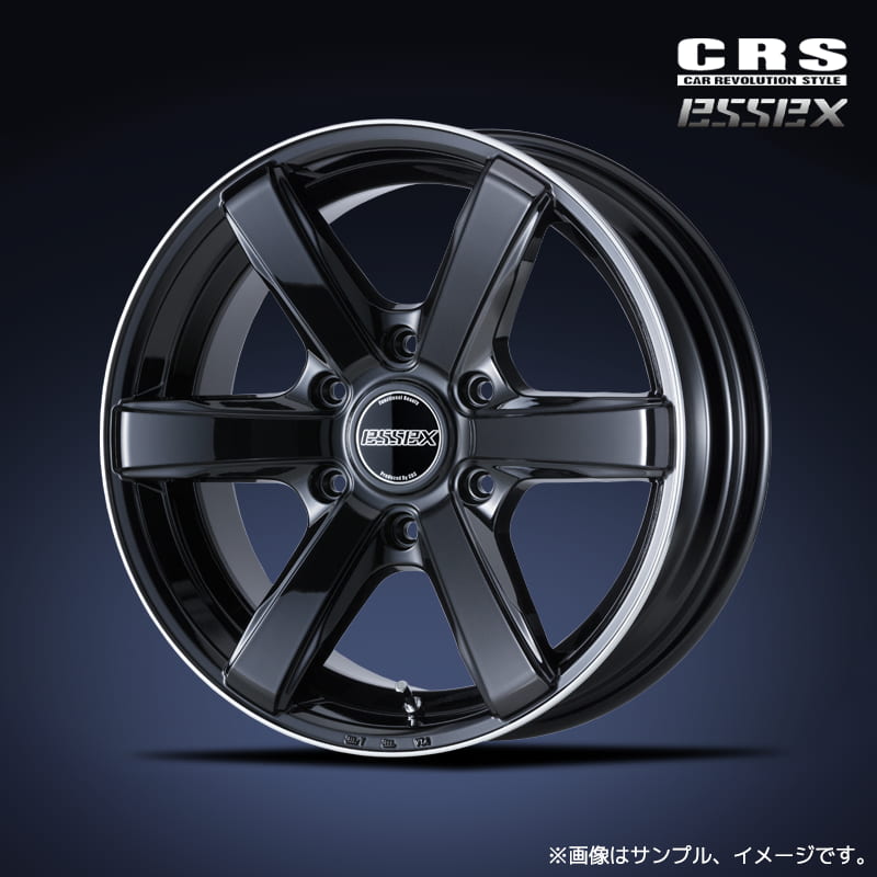 CRS エセックス EC-18 アルミホイール1本 18x7.5J 6H 139.7 +38 ブラックリムフランジポリッシュ(BRP) / 18インチ ESSEX｜エスクリエイト