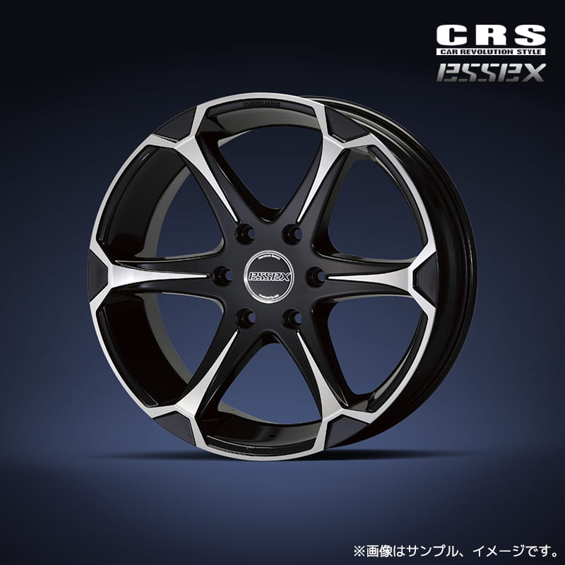 CRS エセックス EJ-18 アルミホイール1本 18x8.0J 6H 139.7 +38 ブラックポリッシュ(BP) / 18インチ ESSEX