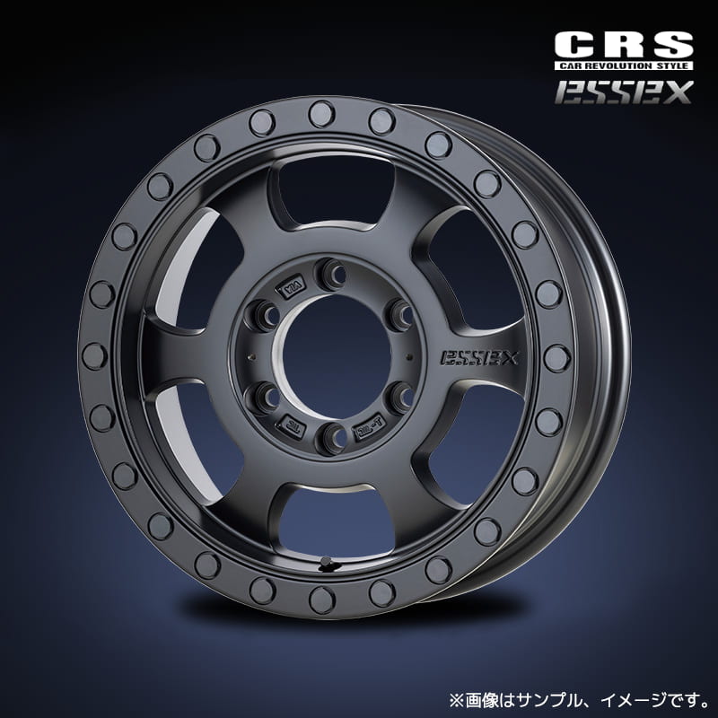 CRS エセックス アップドラフト EU-16 アルミホイール1本 16x6.5J 6H 139.7 +38 オールマットブラック(AMB) / 16インチ ESSEX UPDRAFT