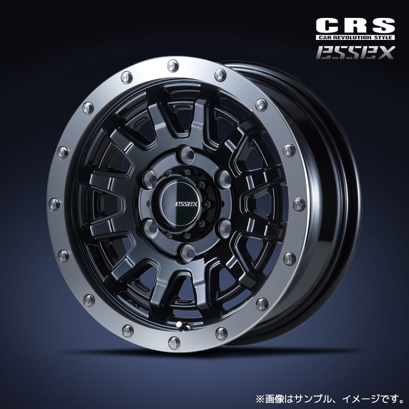 CRS エセックス EX-15 アルミホイール1本 15x6.0J 6H 139.7 +33 ブラック(BK) / 15インチ ESSEX