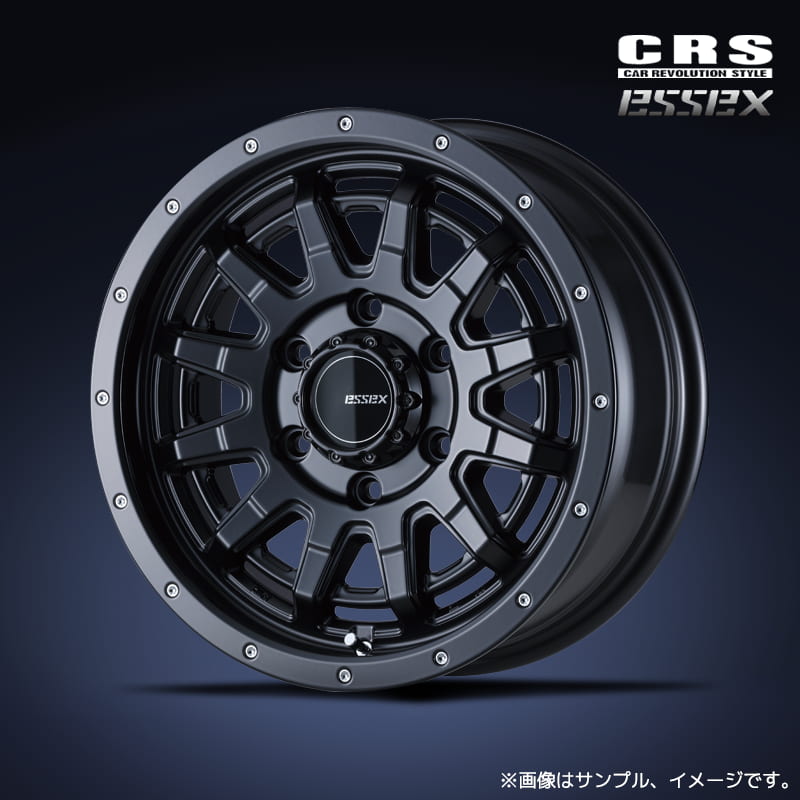 CRS エセックス EX-16 アルミホイール1本 16x6.5J 6H 139.7 +38 オールセミグロスブラック(ASB) / 16インチ ESSEX|エスクリエイト