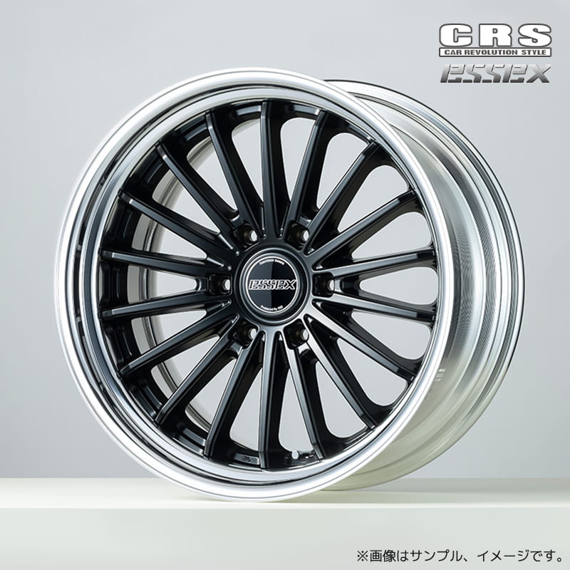 CRS エセックス フィン EF-19 2ピースホイール1本 19x10.0J 6H 139.7 インセット:-9～50 セミグロスブラック(SBK) ステップリム / 19インチ ESSEX FIN