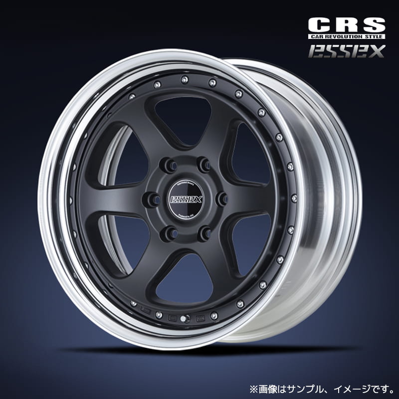 CRS エセックス ロータス ルート Ver.I EL-18 2ピースホイール1本 18x8.5J 6H 139.7 インセット:18～47 マッドブラック(MB) リバースリム / 18インチ ESSEX LOTUS ROOT Ver.I｜エスクリエイト