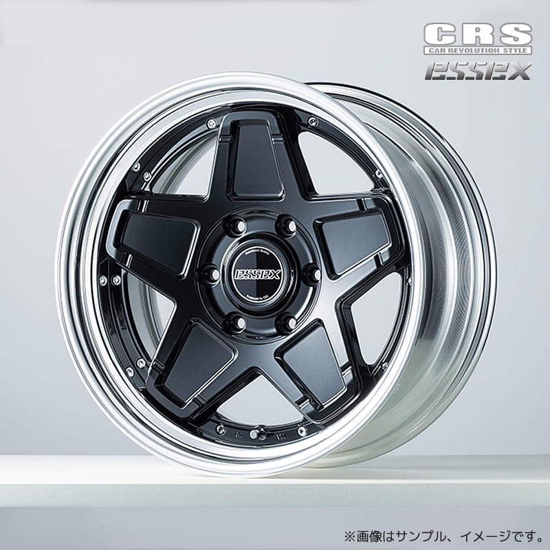 CRS エセックス ネオ クラシック ステラ ENCS-17 2ピースホイール1本 17x8.0J 6H 139.7 インセット:16～50 ブラック(BK) リバースリム / 17インチ ESSEX NEO CLASSIC STELLA