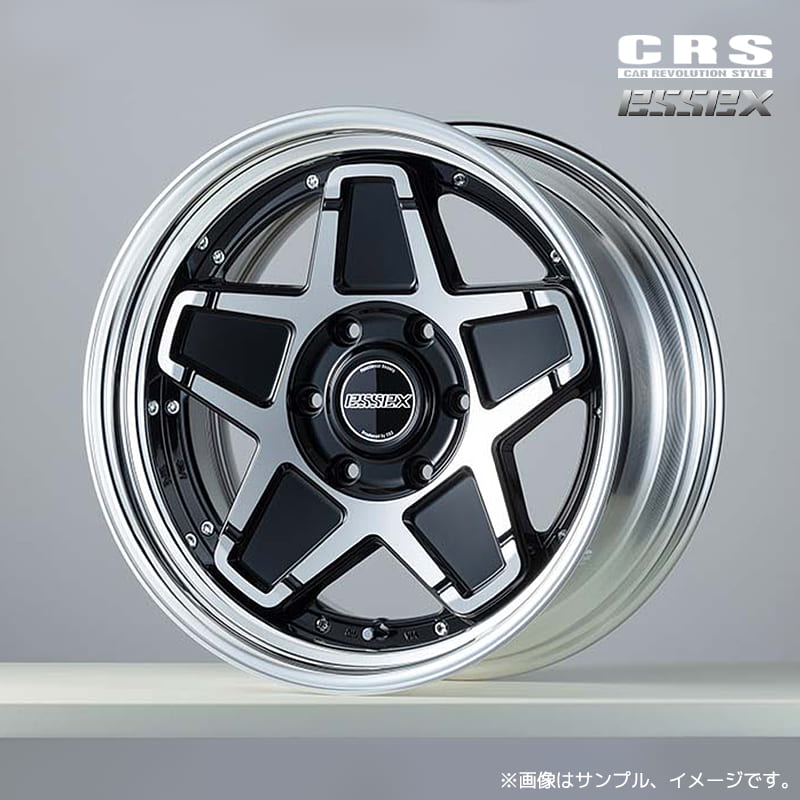 CRS エセックス ネオ クラシック ステラ ENCS-18 2ピースホイール1本 18x11.5J 6H 139.7 インセット:-32～40 ブラックポリッシュ(BP) ステップリム / 18インチ ESSEX NEO CLASSIC STELLA