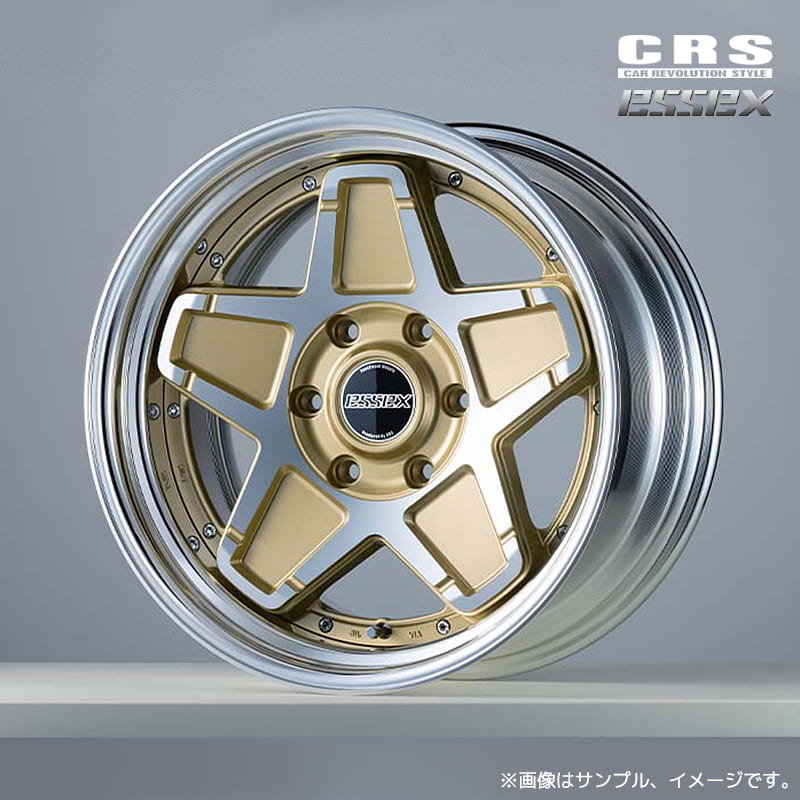 CRS エセックス ネオ クラシック ステラ ENCS-18 2ピースホイール1本 18x11.5J 6H 139.7 インセット:-32～40 ゴールドポリッシュ(GLP) ステップリム / 18インチ ESSEX NEO CLASSIC STELLA