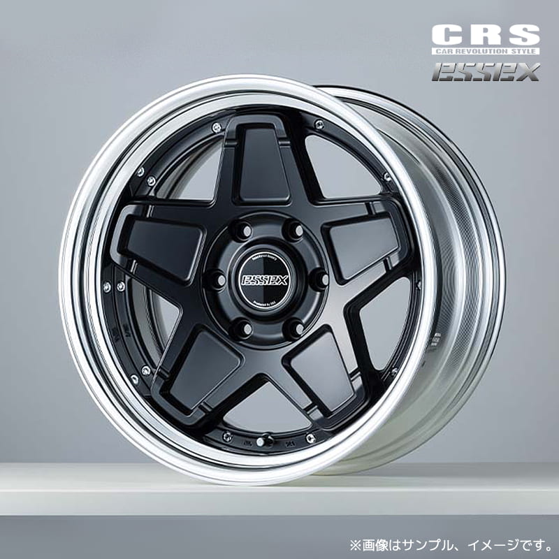 CRS エセックス ネオ クラシック ステラ ENCS-18 2ピースホイール1本 18x8.5J 6H 139.7 インセット:-7~50 セミグロスブラック(SBK) ステップリム / 18インチ ESSEX NEO CLASSIC STELLA|エスクリエイト