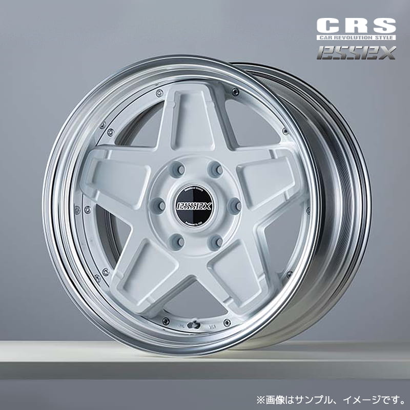 CRS エセックス ネオ クラシック ステラ ENCS-18 2ピースホイール1本 18x8.5J 6H 139.7 インセット:-7~50 ホワイト(WH) ステップリム / 18インチ ESSEX NEO CLASSIC STELLA|エスクリエイト