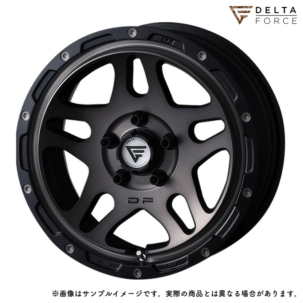 デルタフォース オーバーランダー 16x7.0J 5H 114.3 +35 マットスモークポリッシュ (MSP) / 16インチ ホイール1本 DELTA FORCE OVERLANDER / ハブ径:73.1 デリカD:5 (MC後)
