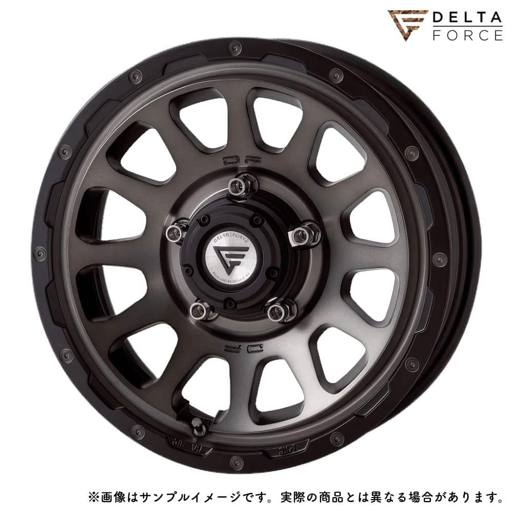 デルタフォース オーバル 16x6.0J 5H 139.7 -5 マットスモークポリッシュ (MSP) / 16インチ ホイール1本 DELTA FORCE OVAL / ハブ径:108.8 ジムニーシエラ