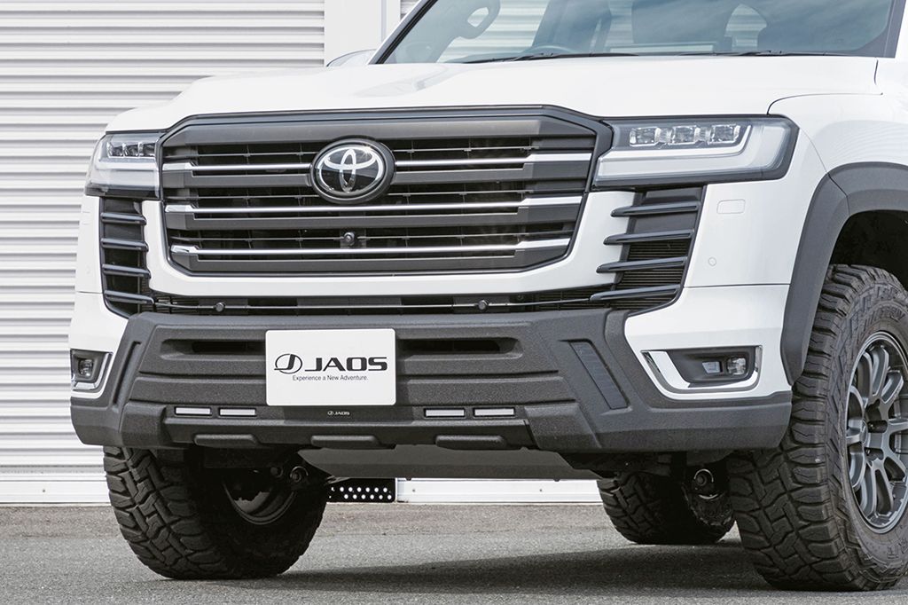 JAOS フロントバンパーガード 塗装品 タフブラック ランドクルーザー 300系 ZX 【B016051TB】/ FRONT BUMPER GUARD LC300/ZX 21+ TOUGH BLACK