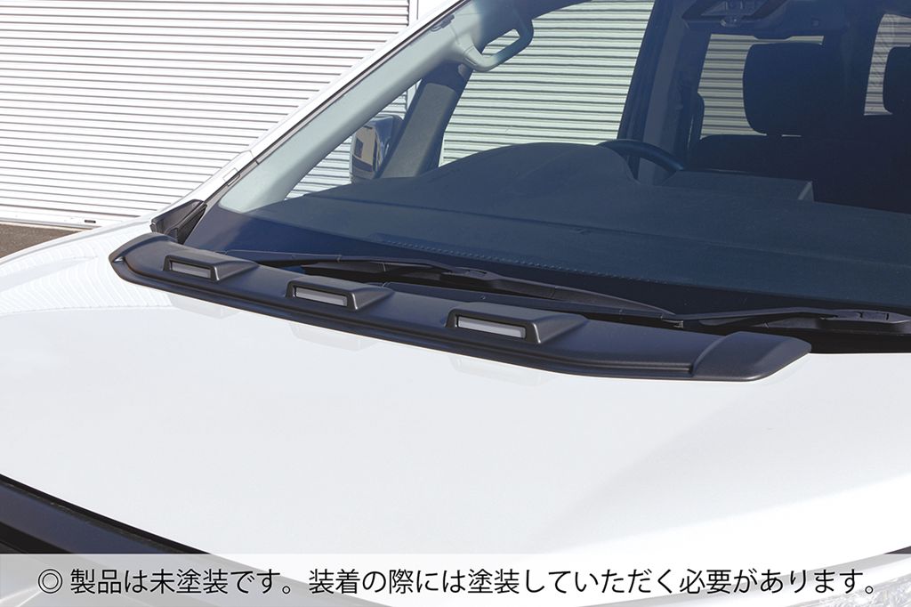 JAOS ボンネットディフレクター 未塗装品 デリカ D5 DIESEL（19+） 【B036306NP】/ BONNET DEFLECTOR DELICA D5 19+ NO PAINT