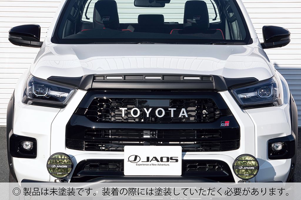 JAOS ノーズプロテクター 未塗装品 ハイラックス 125系 Z“GR SPORT” 【B064098NP】/ NOSE PROTECTOR HILUX GR-S 21+ NP