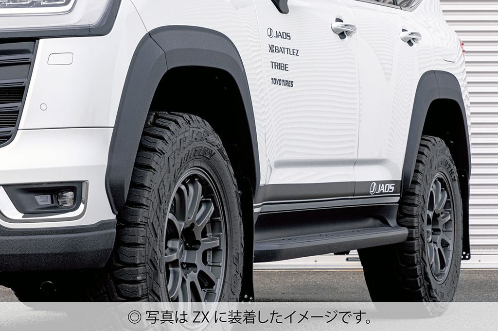 JAOS オーバーフェンダー type-S 塗装品 タフブラック ランドクルーザー 300系 VX / AX / GX 【B133053TB】/ OVER FENDER TYPE-S SET 25MM LC300 VX/AX/GX 21+ TOUGH BLACK