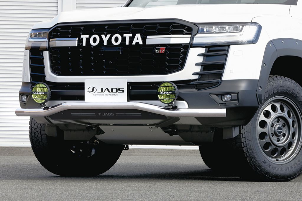 JAOS フロントスキッドバー ポリッシュ／ブラック ランドクルーザー 300系 GR SPORT 【B150052B】/ FRONT SKID BAR POLISH/BLACK LC300 GR-S 21+ E