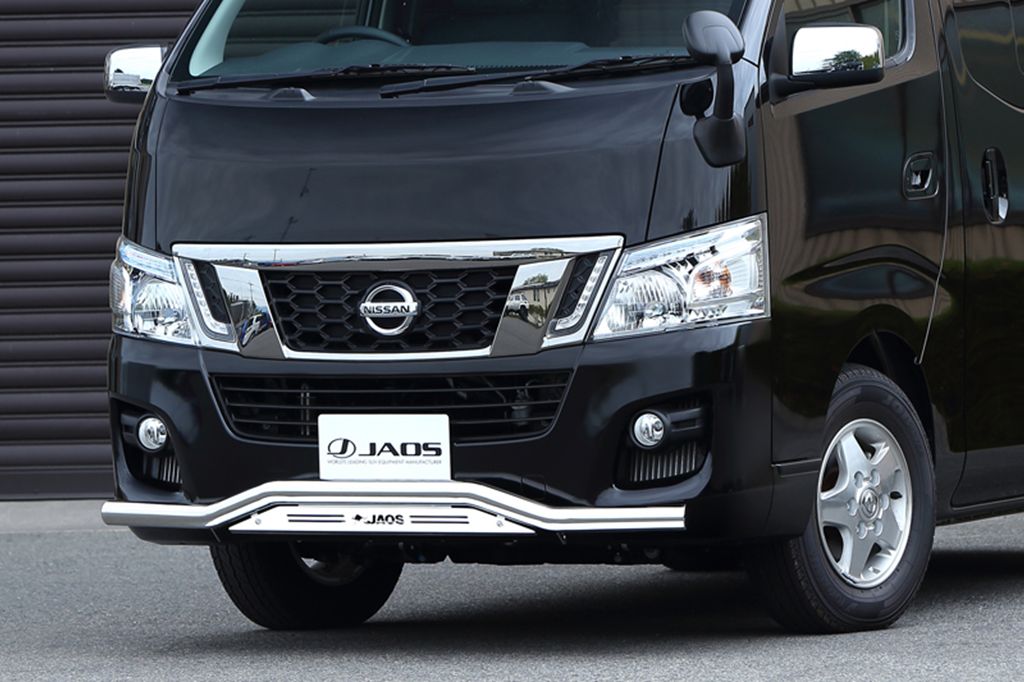 JAOS フロントスキッドバー ポリッシュ/ブラスト 標準 キャラバン E26系 【B150482A】/ FRONT SKID BAR(POLISHING/SHOT BLASTING)CARAVAN ジャオス|エスクリエイト