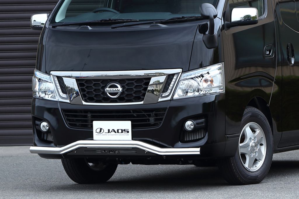 JAOS フロントスキッドバー ポリッシュ／ブラック　標準 キャラバン E26系 【B150482B】/ FRONT SKID BAR(POLISHING/BLACK) CARAVAN ジャオス｜エスクリエイト 47,619円