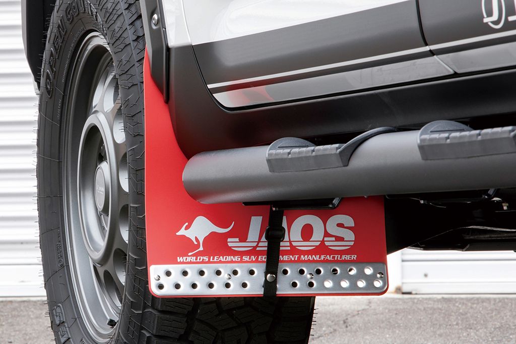 JAOS マッドガード3 フロントセット レッド ランドクルーザー 300系 VX / AX / GX MUD GUARD3 RED FRONT LC300 VX/AX/GX 21+