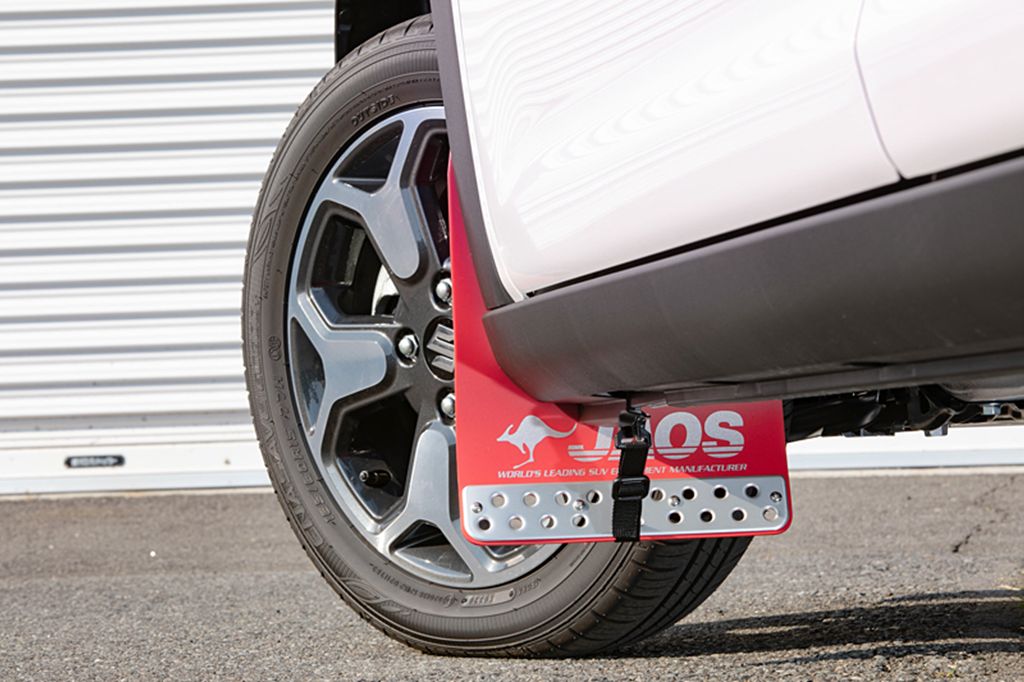 JAOS マッドガード3 フロントセット レッド ハスラー MR52S / 92S系 MUD GUARD3 RED FRONT HUSTLER 19+