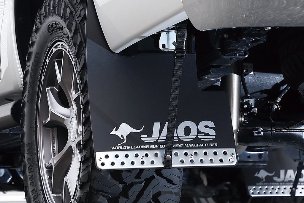 JAOS マッドガード3 リヤセット ブラック ハイラックス 125系 MUD GUARD3 BLACK REAR HILUX 17+