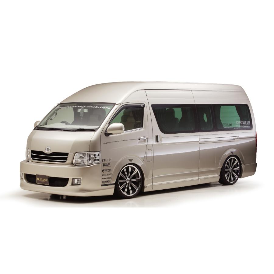 レガンス 200系 1・2・3型 ワイドボディ用 フルバンパー4点フルセット(5Drロング) 200系ハイエース ワイドボディ エアロ LEGANCE jclub|エスクリエイト