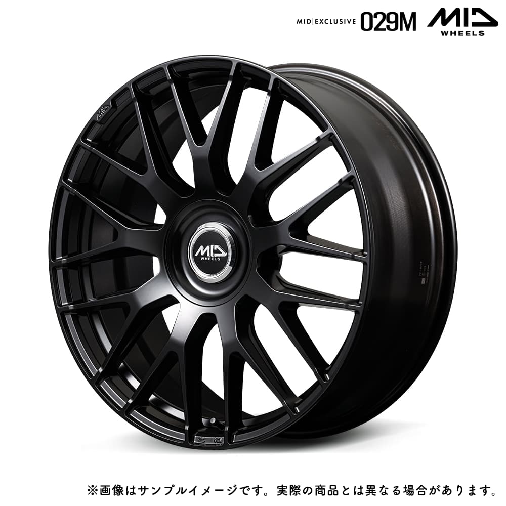 MID エクスクルーシヴ 029M 21x8.5J 5H 114.3/120 +45 セミグロスブラック (SBK) / 21インチ ホイール1本 MID EXCLUSIVE (X219B855M345SBKN) マルチPCD ナットホール径:φ29-φ15 輸入車対応
