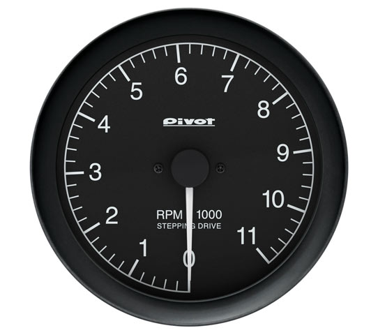 ピボット タコメーター（白） φ80 GST-8 センサータイプ 白照明/pivot【GST-8】