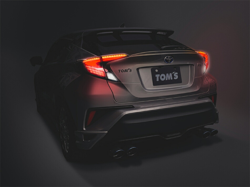 トムス C-HR MC後 S/S-T用 シーケンシャル LED テール ランプ ライトスモーク レッドバー / 車検対応 TOMS