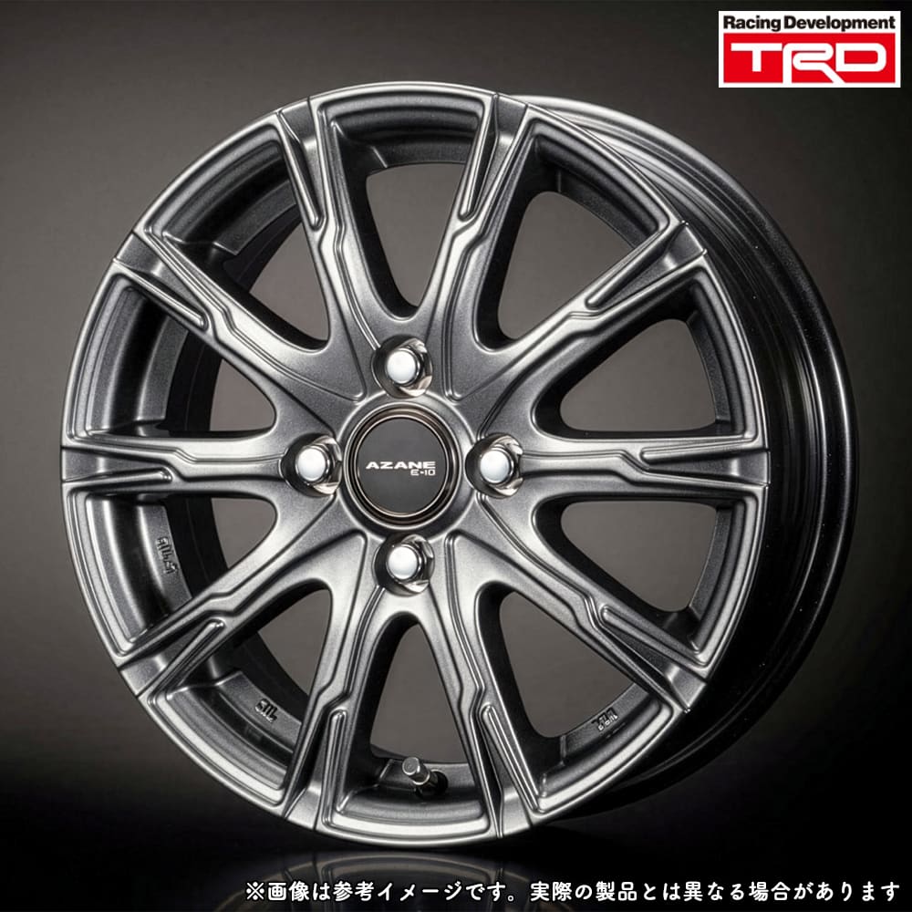 TRD TOPY AZANE E10 14x5.0J 4H 100 +39 マットガンメタ / 14インチ ホイール1本 トピー アザーネ イーテン MS213-00138 TRD SELECTION｜エスクリエイト