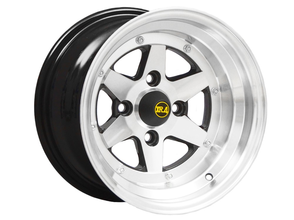 ロンシャン ホイール1本(XR-41480K) 14 x 8.0J 4H 114 -13 ブラックポリッシュ / 14インチ コーリンプロジェクト Colin project LONGCHAMP XR-4