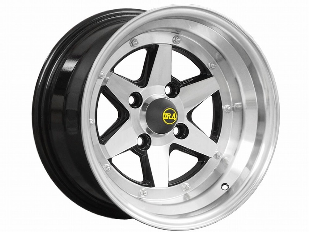 ロンシャン ホイール1本(XR-41580K) 15 x 8.0J 4H 114 -14 ブラックポリッシュ / 15インチ コーリンプロジェクト Colin project LONGCHAMP XR-4