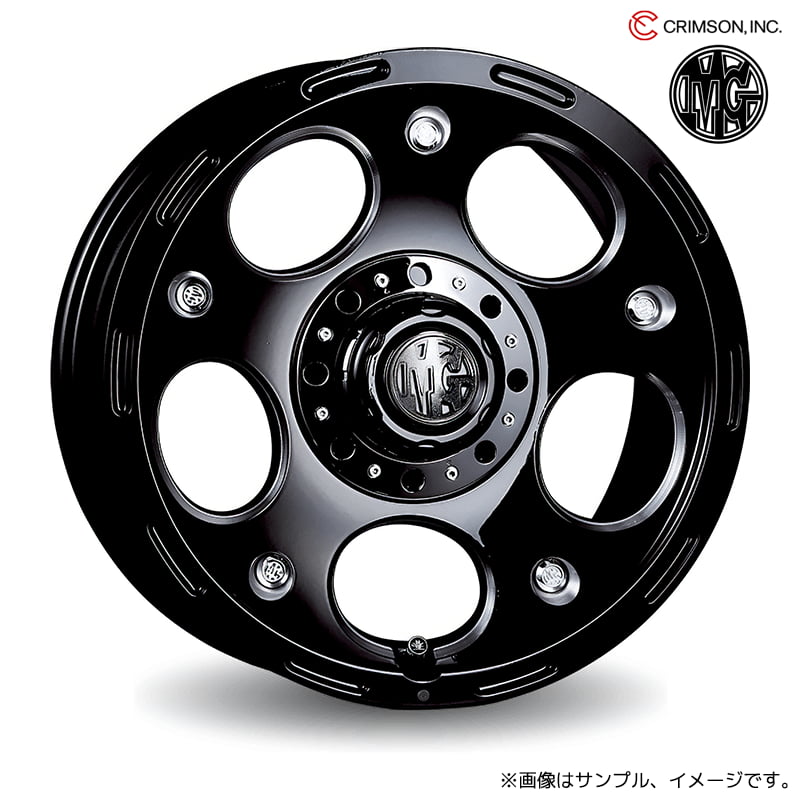 クリムソン MG デーモン アルミホイール1本 17x7.5J 10H 114.3/127 ブラックサイドマシニング(BLACK SIDE MACHINING) ストリートロック(ブラック/ハイパーシルバー/レッド) / 17インチ CRIMSON MG DEMON
