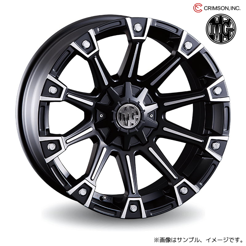 クリムソン MG モンスター アルミホイール1本 20x9.0J 6H 139.7 マットブラックポリッシュ(MAT BLACK POLISH) カラーインサート(ブルー/アルミシルバー/ディープレッド/イエロー/アーミーグリーン) / 20インチ CRIMSON MG MONSTER|エスクリエイト