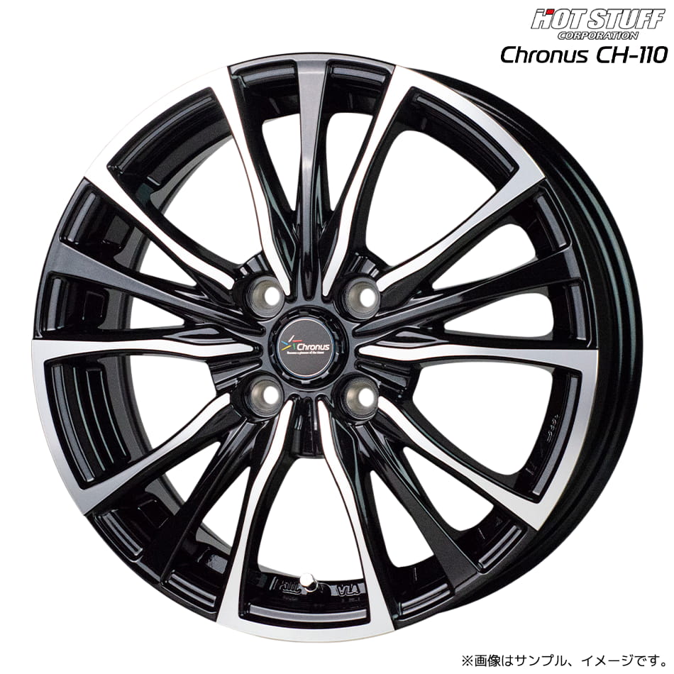 楽天市場】クロノス CH-110 ホイール1本 15x4.5J 4H 100 +45
