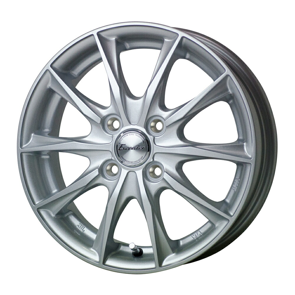 エクシーダー E06 ホイール1本 15x5.5J 4H 100 +50 メタルシルバー(MS) / 15インチ ホットスタッフ HOT STUFF Exceeder E06