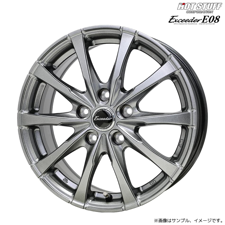 楽天市場】18インチ 5H114.3 7.5J 7.5J+38 5穴 エクシーダーE08