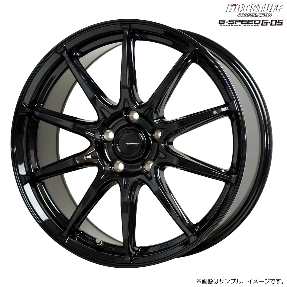 ジー・スピード G-05 ホイール1本 17x7.0J 5H 114.3 +38 メタリックブラック(MB) / 17インチ ホットスタッフ HOT STUFF G-SPEED G05