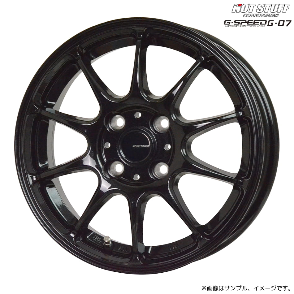 楽天市場】ホイールのみ1本 HOT STUFF G.speed G-07 (MBK) 14インチ 